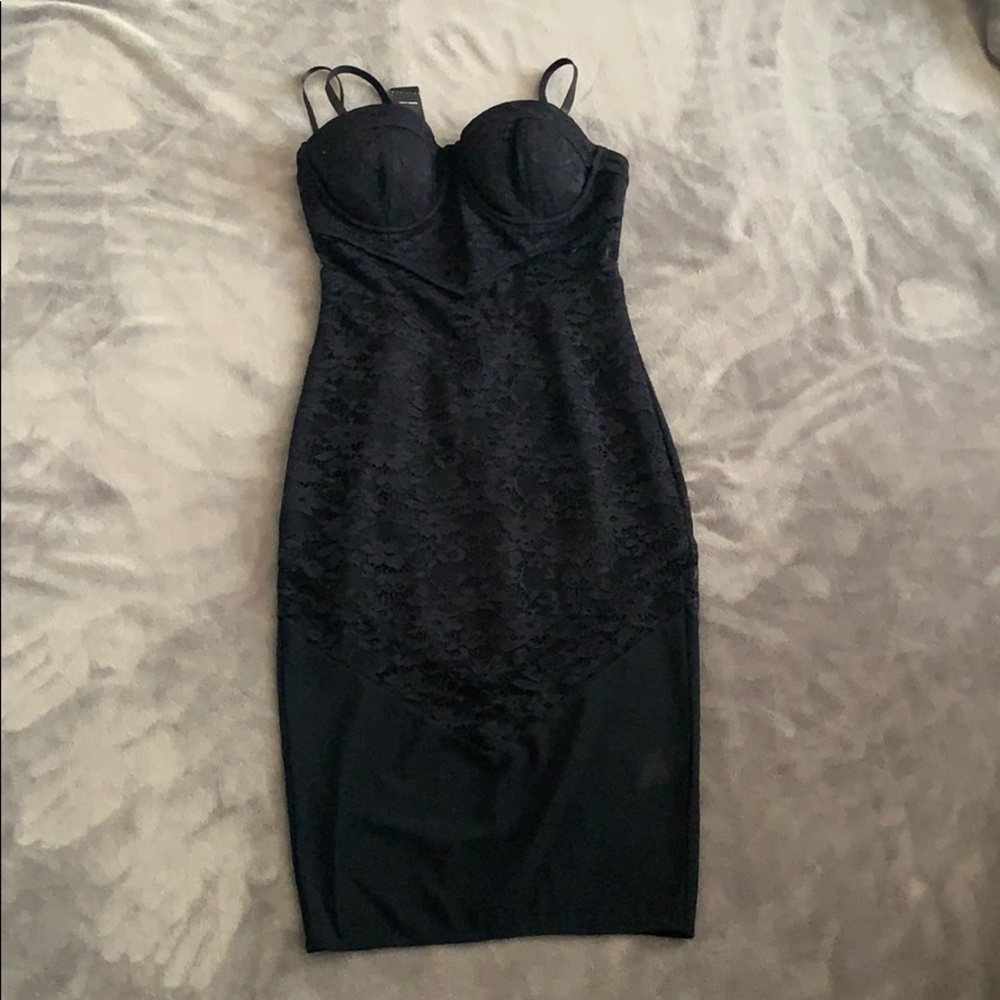 Bebe Black dodycon dress.